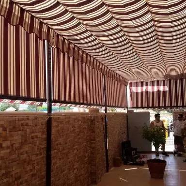 Toldo para Terraza de palilleria con quita vientos