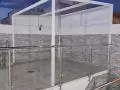 Habitaciones cerradas con toldos en vivienda